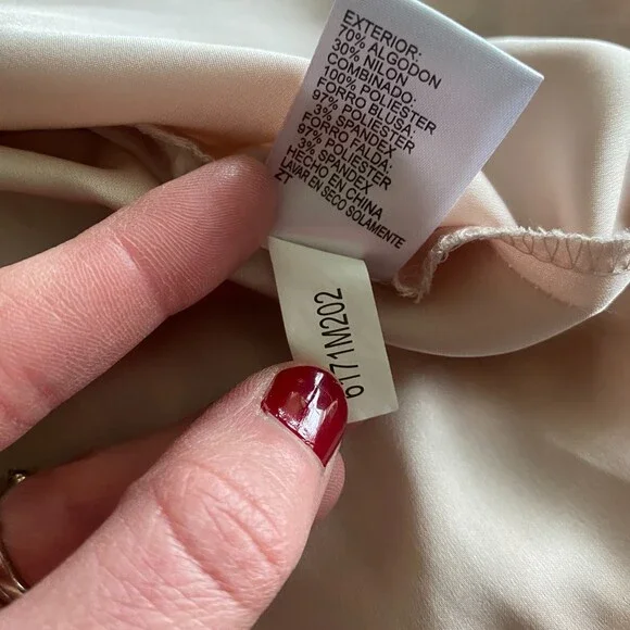 Gianni Bini Cream Lace Sleeveless Dress Women's 6 - Picture 12 of 12